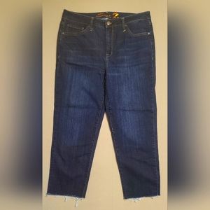 Seven7 Women's Jeans Size 12 Tummyless High-rise Skinny Denim